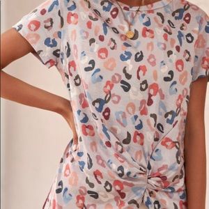 Multicolor cheetah top